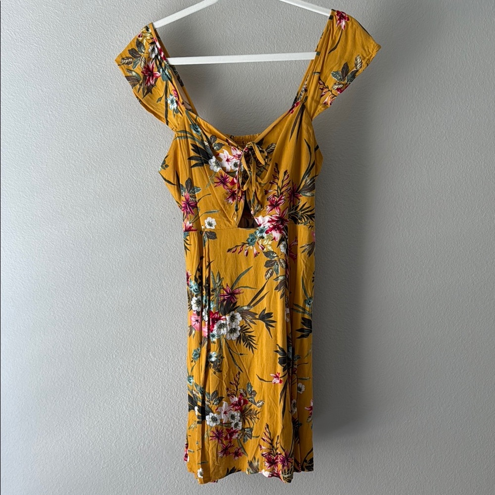 Target Floral Yellow Dress